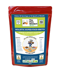 Super Food Calming Broth Topper for Dogs & Cats - Travel & Restlessness Support