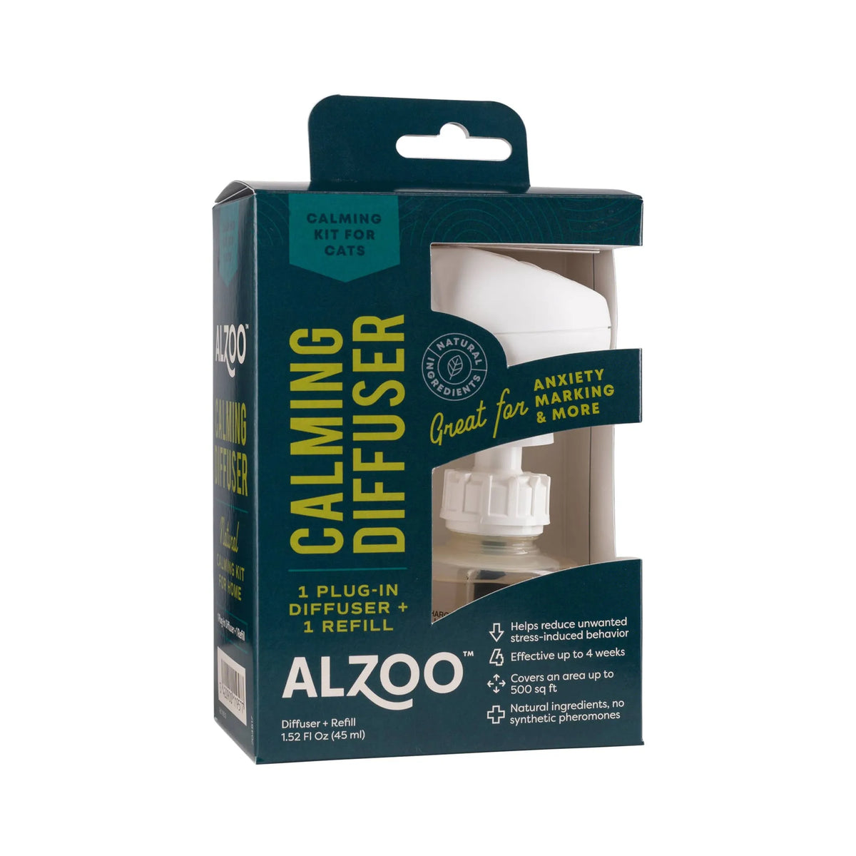 ALZOO plant-based calming diffuser plug-in kit for cats