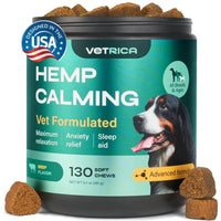 Vetrica Calming Chews for Dogs (Beef) - Relaxation for Travel & Fireworks