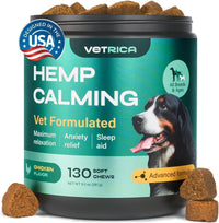 Vetrica Soft Calming Chews for Dogs - Daily Comfort & Grooming Support