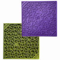 SodaPup eMat Lick Mat Bundle (2-Pack) — Jigsaw & Bones Calming Slow-Feeder Mats