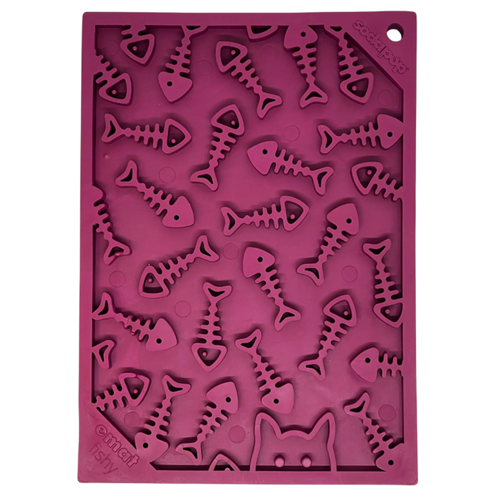 SodaPup Fishy eMat — Small Calming Lick Mat for Dogs & Cats