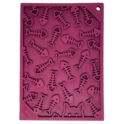 SodaPup Fishy eMat — Small Calming Lick Mat for Dogs & Cats